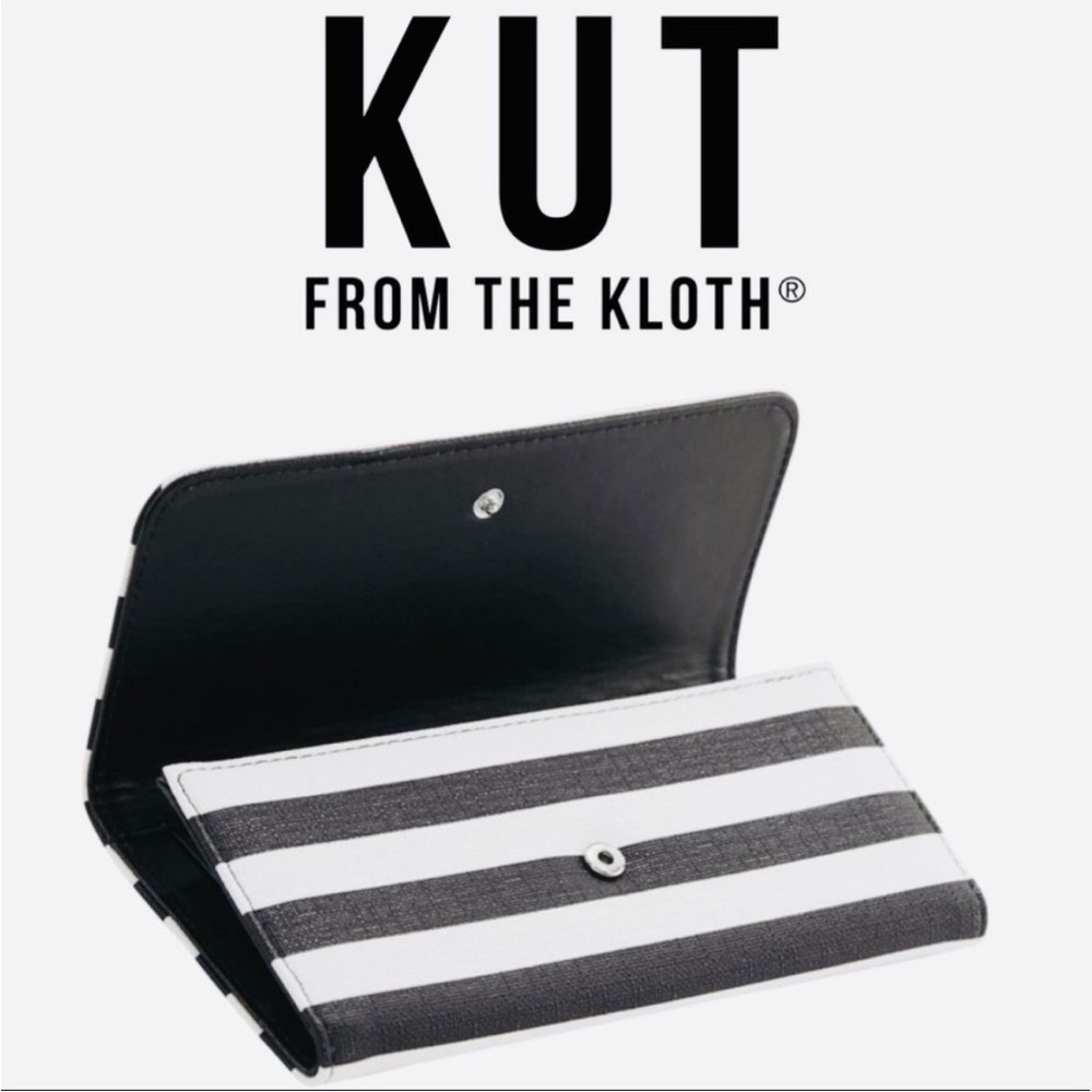 Kut from the Kloth Monochrome Striped Wallet